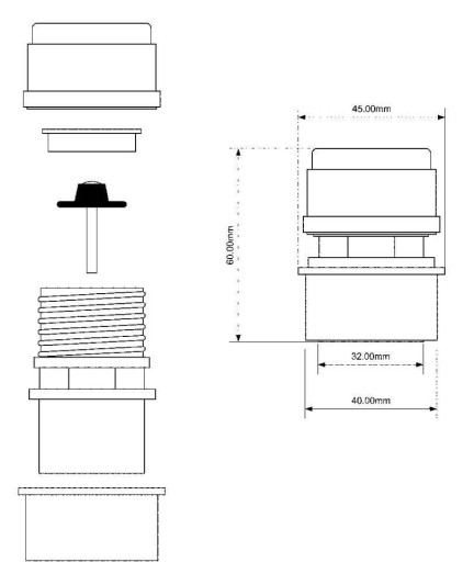 Клапан вакуумный 32/40 мм McAlpine  MRAA6