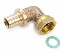 Угольник-переходник REHAU с накидной гайкой RX+ 20-G 1/2 