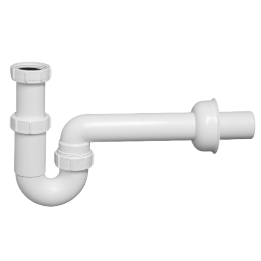 Сифон трубный Р-образный (1 1/2"х40мм) без выпуска McAlpine  MRSK14