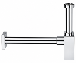 Сифон металлический квадратный 1 1/4" Remer 960114RR