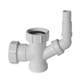 Тройник компрессионный 1 1/2" х 1 1/2" х 40 мм с носиком McAlpine 40EBWM