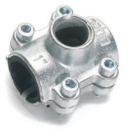 Ремонтно-монтажная обойма Gebo Clamps из ковкого чугуна с отводом, тип ANB 2 1/2"-1"